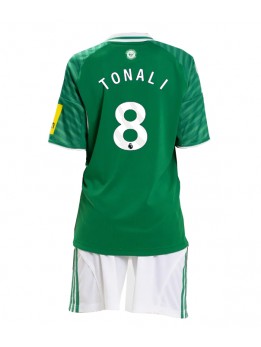 Newcastle United Sandro Tonali #8 Replika Borta Kläder Barn 2025-26 Kortärmad (+ byxor)